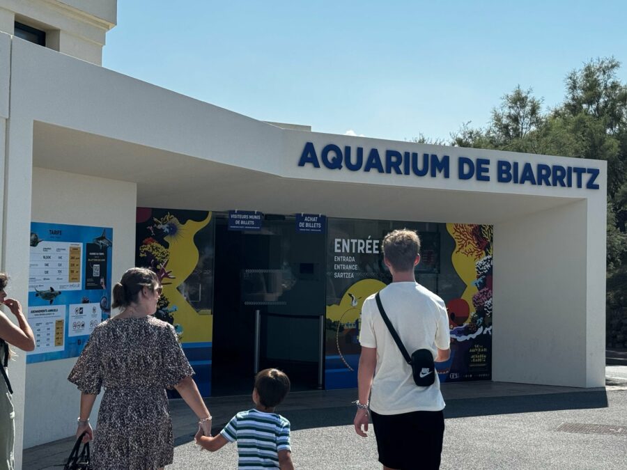 Visite de l’aquarium de Biarritz.
