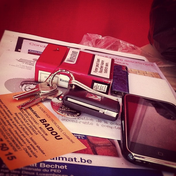 Vide-poche improvisé.