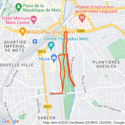 Course à pied en soirée
