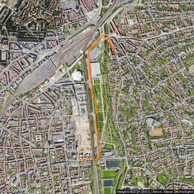 New Run activity on Strava